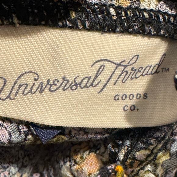 Target Cottage Core Floral Maxi Dress Size XS Blue Gold Prairie Feminine Modest - Picture 4 of 12